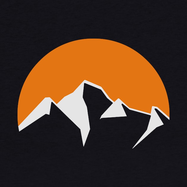 mountain sun icon by pholange